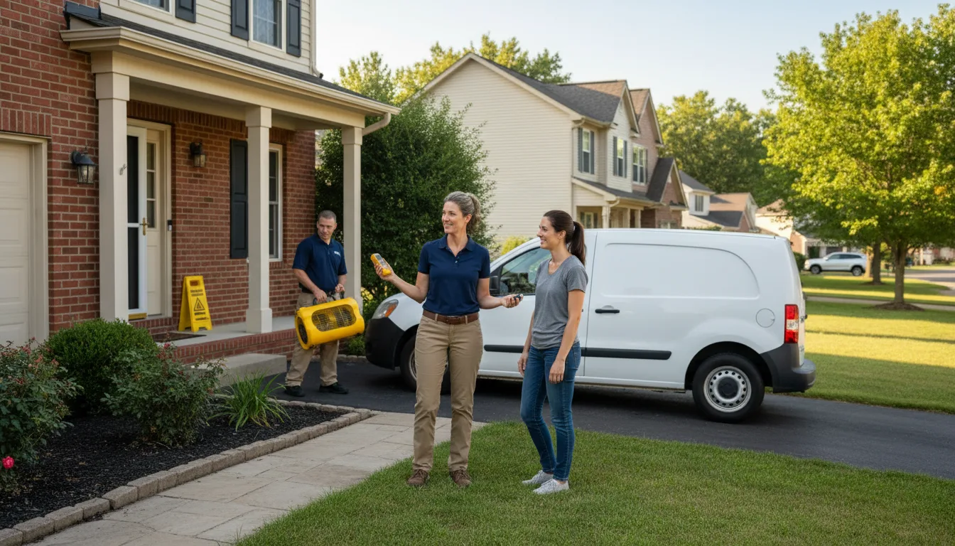 Residential water damage restoration in Lake Providence, LA